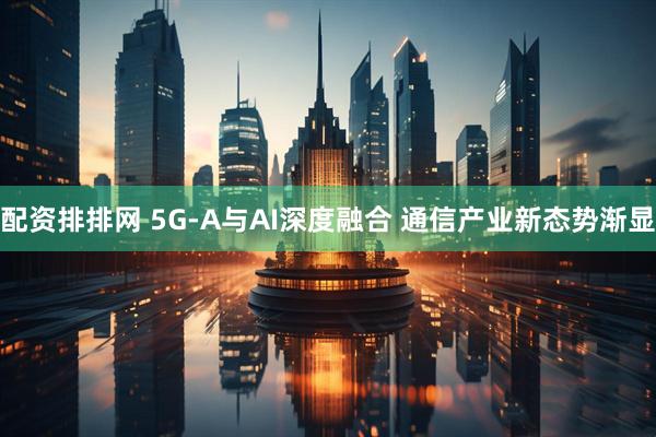 配资排排网 5G-A与AI深度融合 通信产业新态势渐显